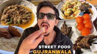 PAKISTANI STREET FOOD IN GUJRANWALA 🔥  part 2  NALI AND CHAMP BBQ  Best Fruit chat and Milk [upl. by Laup]