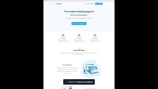 React Tailwind Landing Page Template with Next JS TypeScript ESLint Prettier Husky LintStaged [upl. by Berners20]