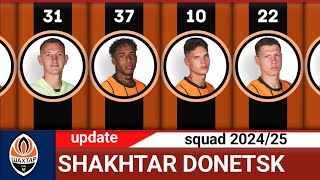 FC SHAKHTAR DONETSK Full Squad For Season 202425  Shakhtar Donetsk  COMPARISON ALL [upl. by Adeys]