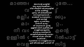 Sundariye va vennilave song lyrics malayalam shortsvideo [upl. by Ciccia]