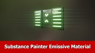 Substance Painter Beginner Tutorial  Emissive Materials [upl. by Yeslehc307]