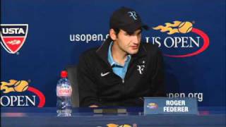 2010 US Open Press Conferences Roger Federer Semifinals [upl. by Udell]