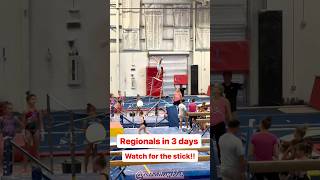 Regionals in 3 days watch for the stick gymnastics girls leotard gymnast [upl. by Seen]