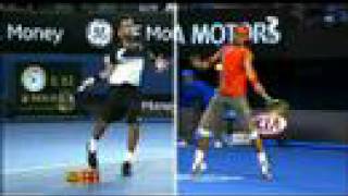 Nadal amp Tsonga  Forehand Comparison [upl. by Carlton]