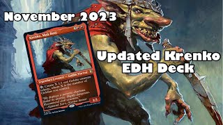 Updated Krenko Mob Boss EDH Decktech November 2023 [upl. by Neleag]