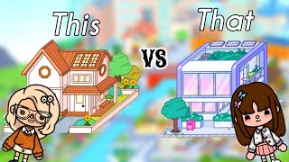 Toca Life World  Big Family House vs Purple Family House 😍  full toca house gameplay [upl. by Fredel895]