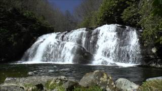 Middle Falls on Snowbird Creek Nantahala National Forest Robbinsville NC [upl. by Fortuna462]