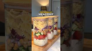 Pasta Salad Meal Prep  Quick amp Easy  Healthy amp High in Protein [upl. by Nahamas413]