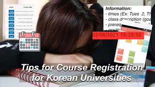 How to do Course Registration for Korean Universities  Tips  YONSEI UIC UNIVERSITY [upl. by Eidroj]