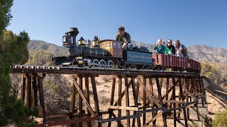 A Ride on the Mesa Grande Western Railroad  Amazing 14 Scale Live Steam Train on 40 Acres [upl. by Anaeco]