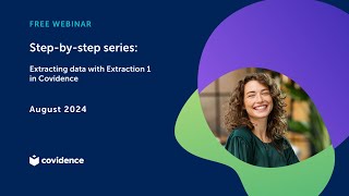 Step 4 Extracting data with Extraction 1 in Covidence [upl. by Nerrot]