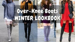 How to Wear OverKnee Boots  Long Boots  WINTER LOOKBOOK [upl. by Imac]