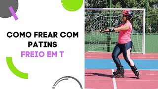 Como frear de patins  Freio em T [upl. by Ahsinauq]