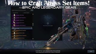 Lost Ark get EASY EPIC and LEGENDARY Set Items Abyss Crafting explained [upl. by Bate906]