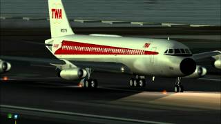 Convair 880 Early morning San Francisco departure FSX [upl. by Egerton]