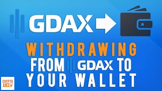 How to withdraw from GDAX to your wallet [upl. by Elatnahc]