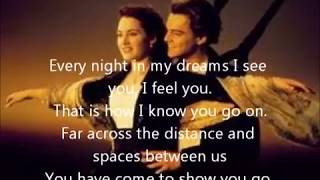 My Heart Will Go On I Titanic Lyrics [upl. by Rodavlas]