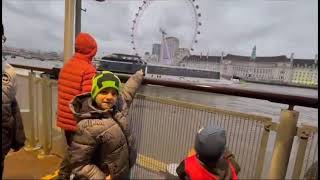 London visit for holidays vlog london boat londoneye o2arena westminister canarywharf [upl. by Toomay]