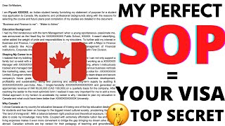 How to write PERFECT SOP for 🇨🇦 Canada🇨🇦 Study Visa  MY OWN STATEMENT OF PURPOSE  Piyush Canada [upl. by Ilana]