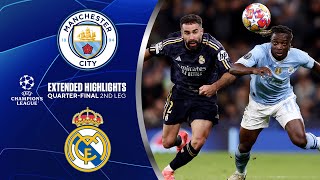 Man City vs Real Madrid Extended Highlights  UCL QuarterFinals 2nd Leg  CBS Sports Golazo [upl. by Frayda]