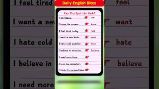 Daily English Bites  Boost Your English With 9 NonAction Verbs  Improve Your Speaking Skills [upl. by Zilef]