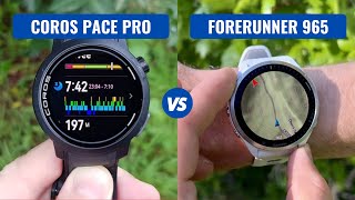 Coros Pace Pro VS Garmin Forerunner 965 [upl. by Emilee827]