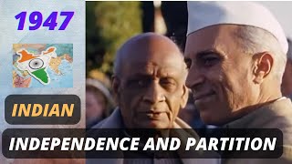 Indian Independence  A rare Eastman Coloured Video Clip  Gingerline Media [upl. by Bonner]