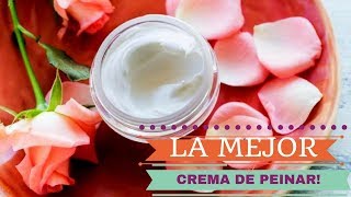 Cómo Hacer una CREMA De PEINAR CASERA PARA DEFINIR RIZOS AL MÁXIMO 😍ECONÓMICA [upl. by Enilorak]