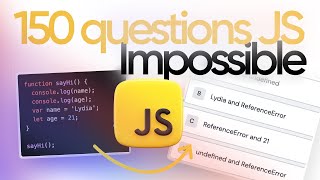 150 questions JS pour devenir un PRO de Javascript [upl. by Batruk]