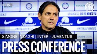 INTER  JUVENTUS  PREMATCH PRESS CONFERENCE LIVE powered by leovegasnews 🔴🎙️⚫🔵 [upl. by Ahsinrev]