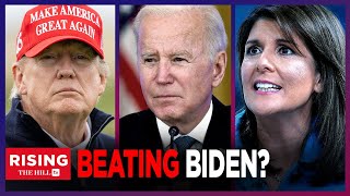 Trump Haley BESTING Biden In New Poll DeSantis Campaign Craters [upl. by Nrehtac698]