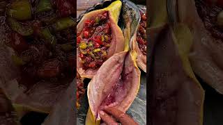 🤤 Grilled Fish Stuffed with Vegetables  ASMR Cooking in Nature [upl. by Athiste]