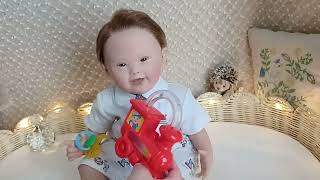 Ozzy is 2 🥳 Paradise Galleries quotNoahquot doll for down syndrome awareness [upl. by Ybur]