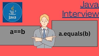 999 Java Interview Questions  Difference between  and equals in Java [upl. by Farrel]