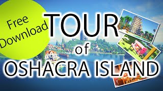 OSHACRA Part94 Tour of Oshacra Island  Free Download おしゃクラ！小さなおしゃクラ島の建築ツアー！Minecraft [upl. by Aciraa662]