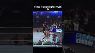 wwe wwe2k24 tangaloa Tonga loa is doing too much 😭 [upl. by Georgia]