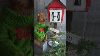 Cute Christmas bear Christmas2024 Christmasbear HolidaySeason [upl. by Freeborn]