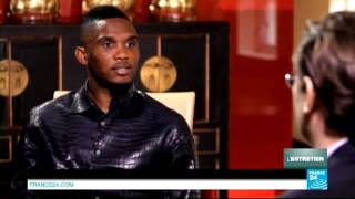 Samuel Etoo en entretien exclusif sur FRANCE 24 [upl. by Alket648]