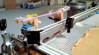 DIY Laser Cutter Test Cut [upl. by Accber]