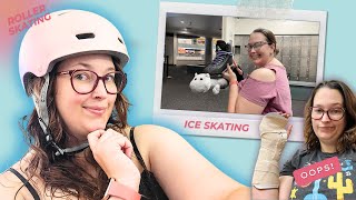 Im learning to skate Roller amp ice skating at 245 pounds its never too late [upl. by Bridge]