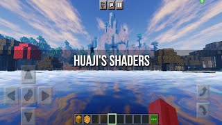 Huajis Shaders Test 44 para Minecraft PE 118 Bedrock Edition [upl. by Amliw]