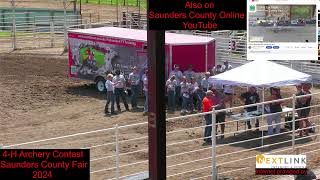 4H Archery Contest Saunders County Fair 2024 [upl. by Arodoeht]