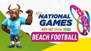 Beach Football  37th National Games 2023 Goa  DD Sports [upl. by Holland]