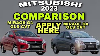 Comparison of Mitsubishi 2023 Mirage G4 GLX CVT and 2023 Mirage G4 GLS CVT [upl. by Garnet]