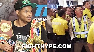 HIGHLIGHTS  SHAKUR STEVENSON CRAZY POSTFIGHT MADNESS VS OSCAR VALDEZ FULL BRAWL amp REACTIONS [upl. by Rodie]