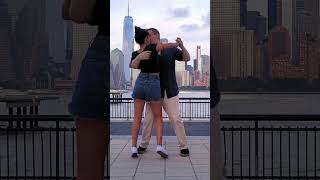 Giovanna Silveira amp Rafael dancing forro in Jersey City with NYC skyline in the background dance [upl. by Anoy151]