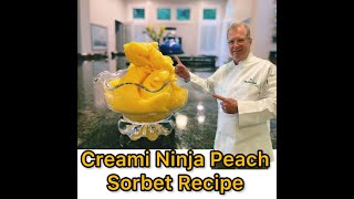 Easy Creami Ninja Peach Sorbet Recipe [upl. by Busey595]