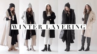 Layering Winter Outfits  How to Style Winter Clothing [upl. by Aicilf]