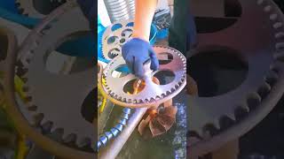 Hardening process of chain gear [upl. by Auqinat]