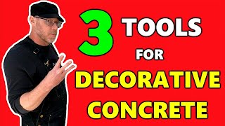 3 Advanced Tools for Decorative Concrete [upl. by Nerad]